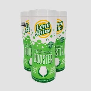 Lemi Shine Dish Detergent Booster 12oz Hard Water Spot Remover 3 Pk Citric‎ Acid